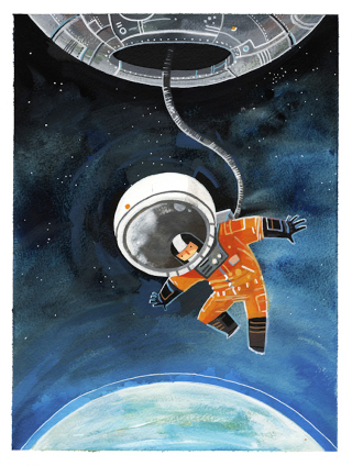 Illustration for article titled These Charming Paintings Celebrate Female Firsts In Space